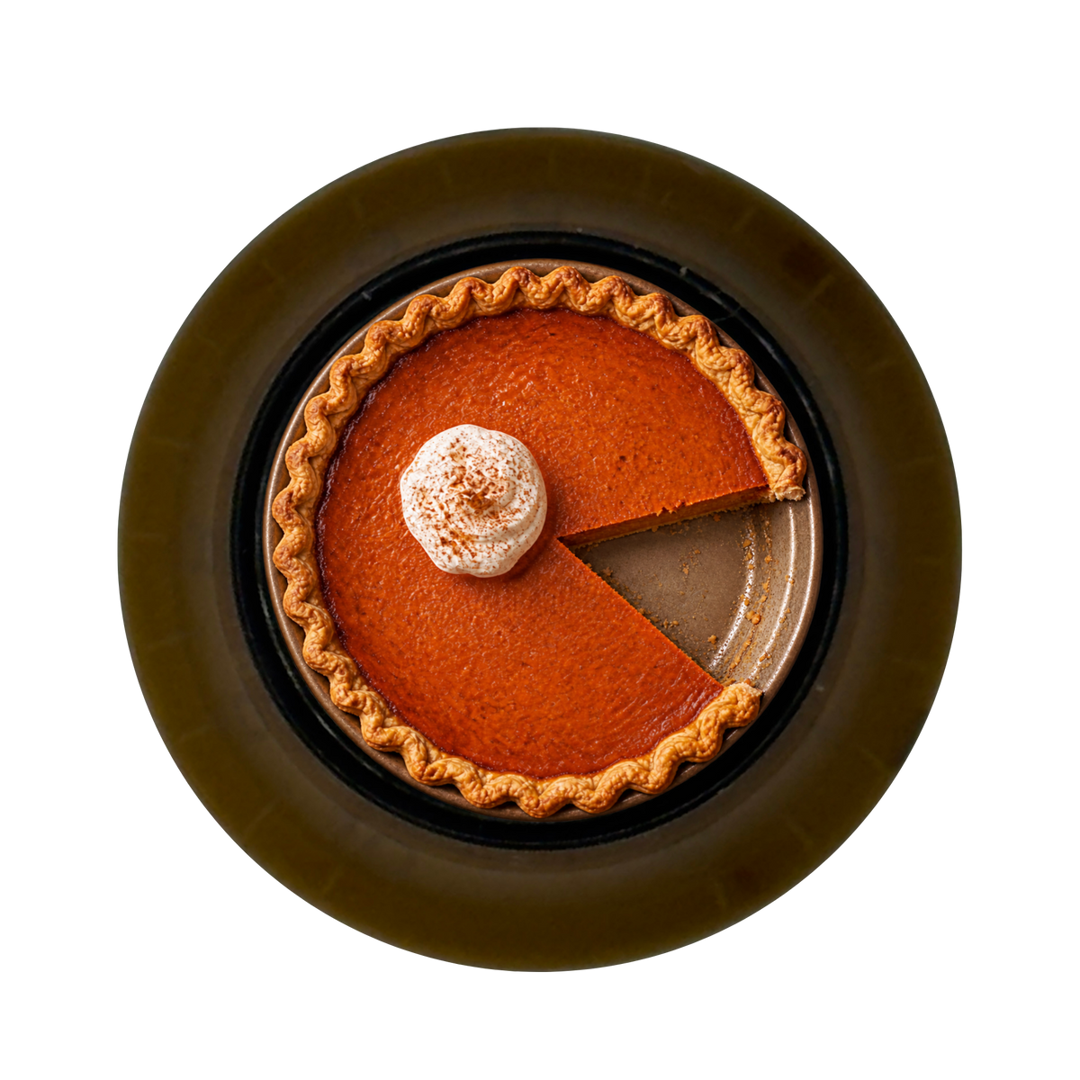 Custom Strums® Pumpkin Pie Top Hat-Style Knob (Single)