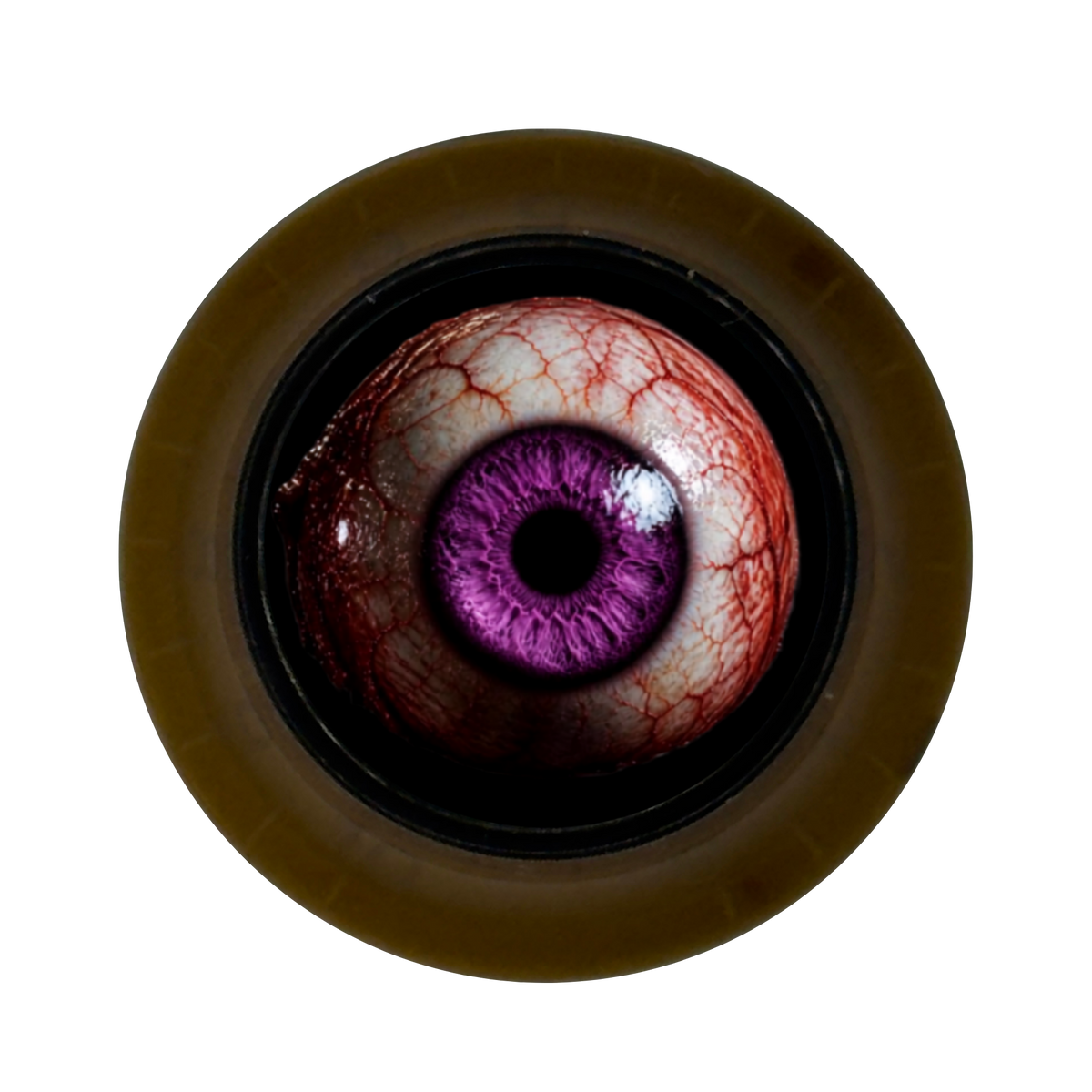 Custom Strums® Scary Purple Eyeball Top Hat-Style Knob (Single)