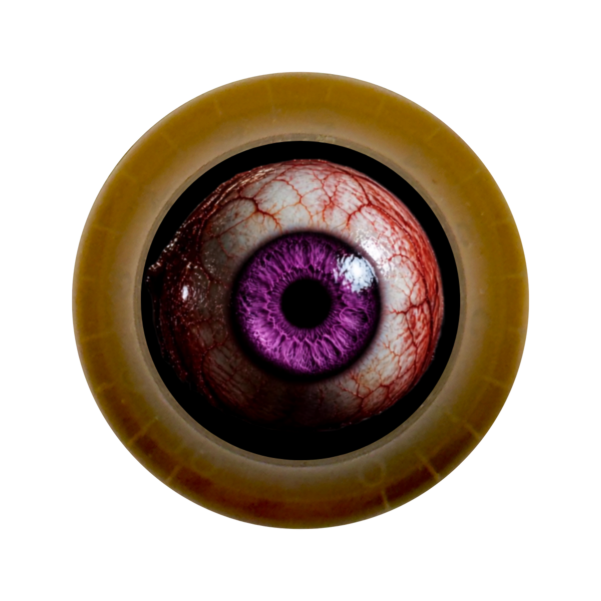 Custom Strums® Scary Purple Eyeball Bell-Style Knob Metric (Single)