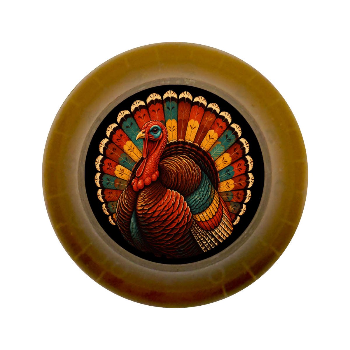 Custom Strums® Thanksgiving Turkey Bell-Style Knob Imperial (Single)