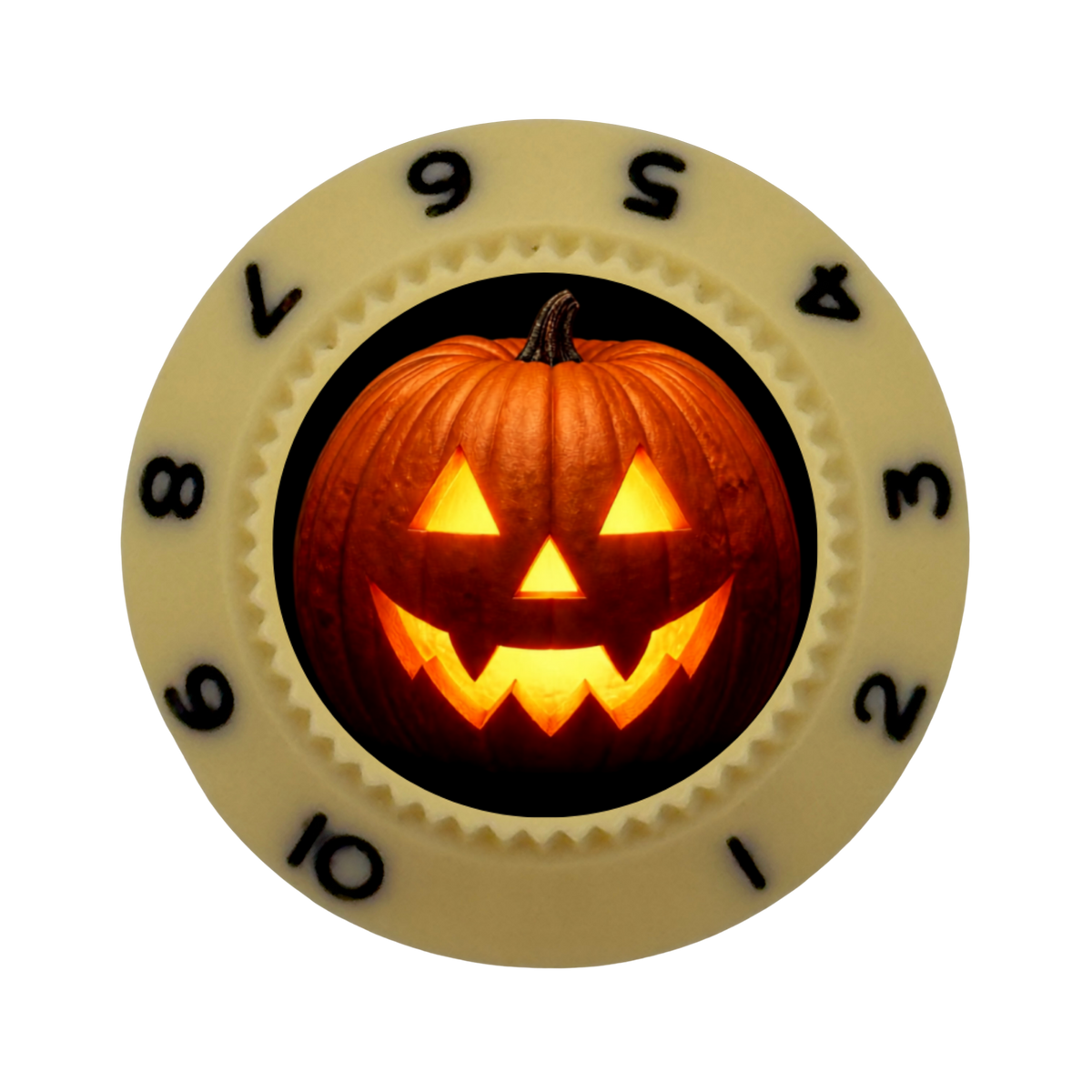 Custom Strums® Jack-o’-Lantern Strat-Style Knob (Single)
