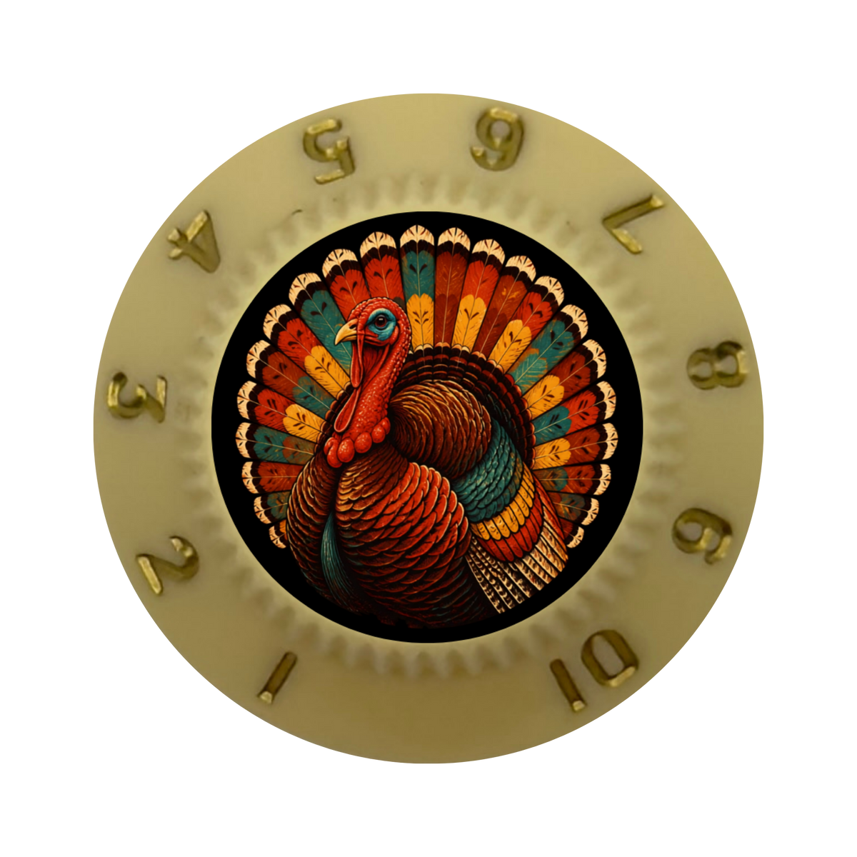 Custom Strums® Thanksgiving Turkey Strat-Style Knob (Single)