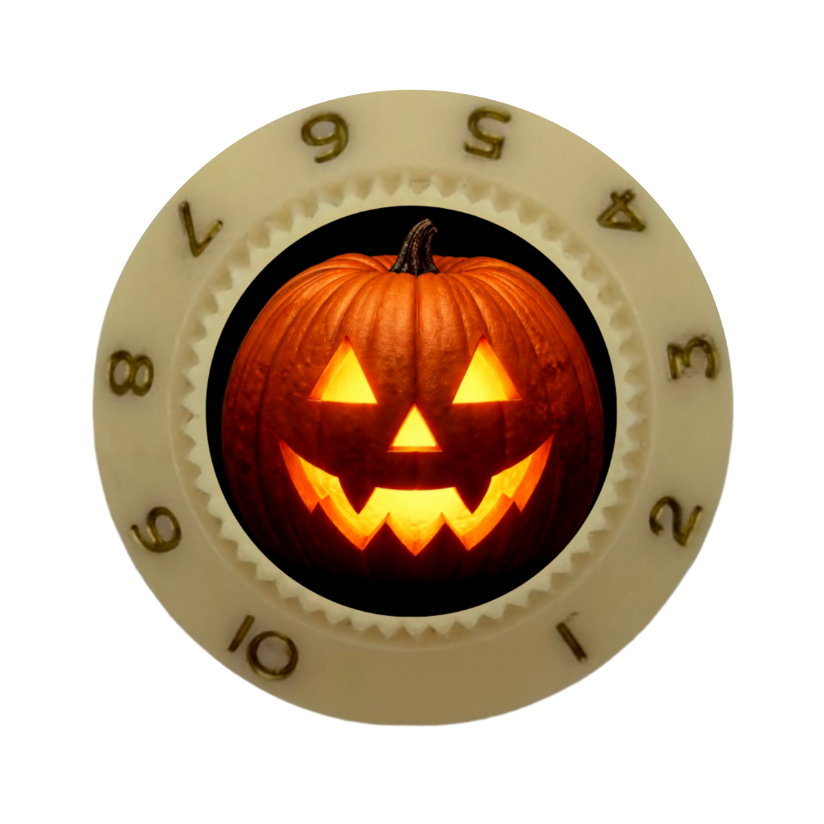 Custom Strums® Jack-o’-Lantern Strat-Style Knob (Single)