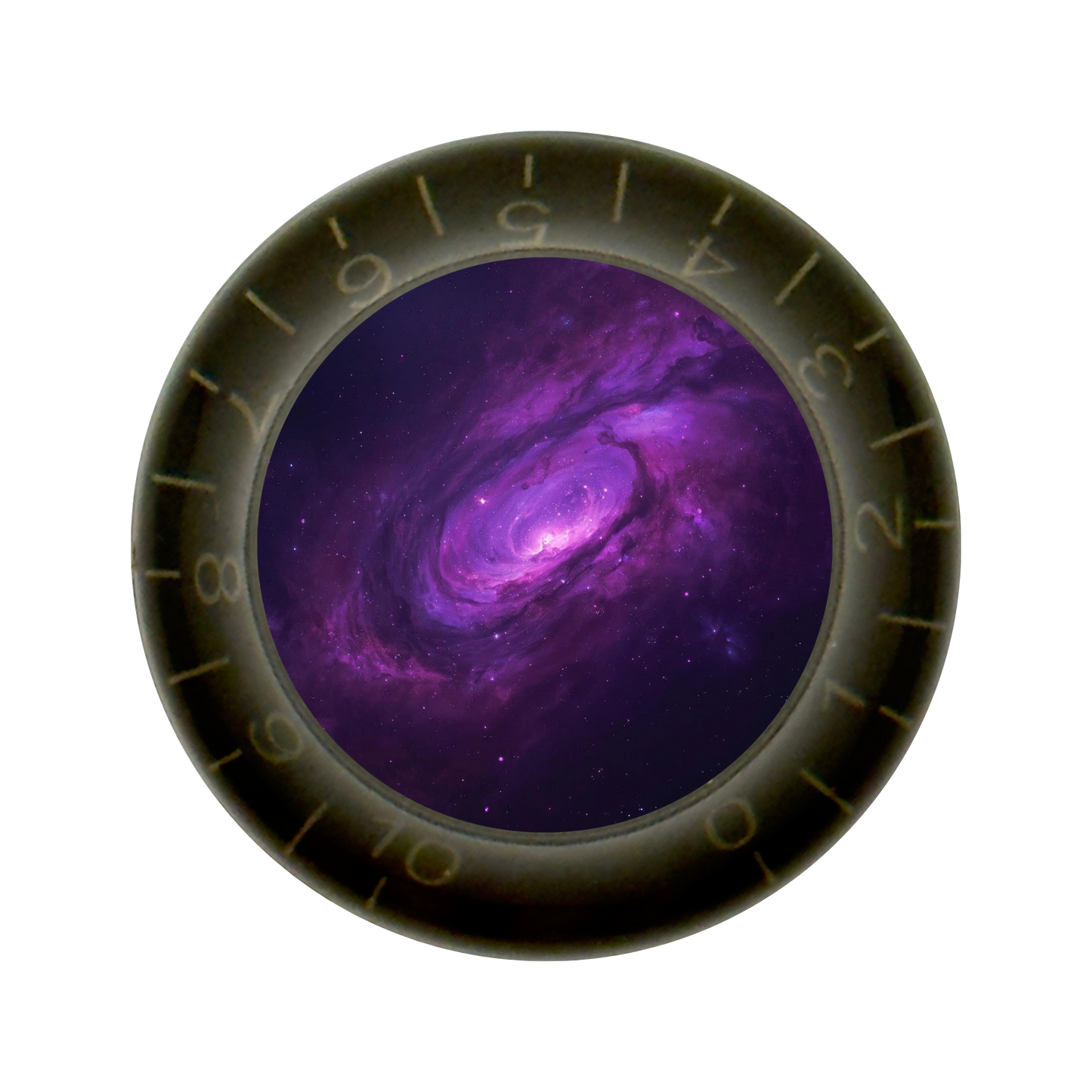 Custom Strums™ Purple Galaxy Bell-Style Knob (Single)