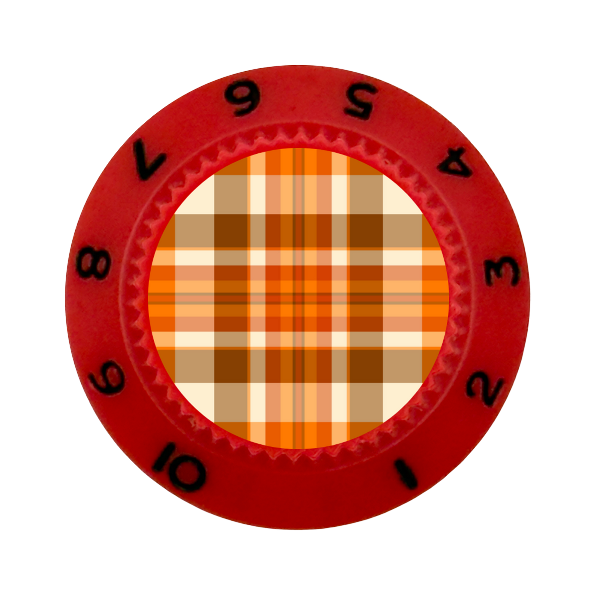 Custom Strums® Fall Plaid Strat-Style Knob (Single)
