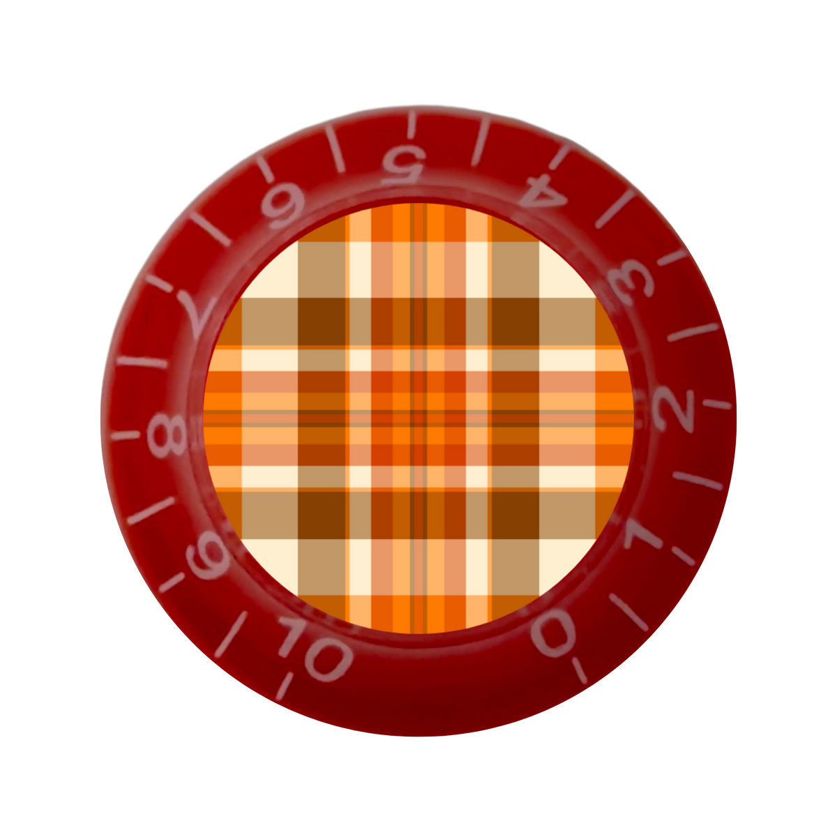 Custom Strums® Fall Plaid Bell-Style Knob Imperial (Single)