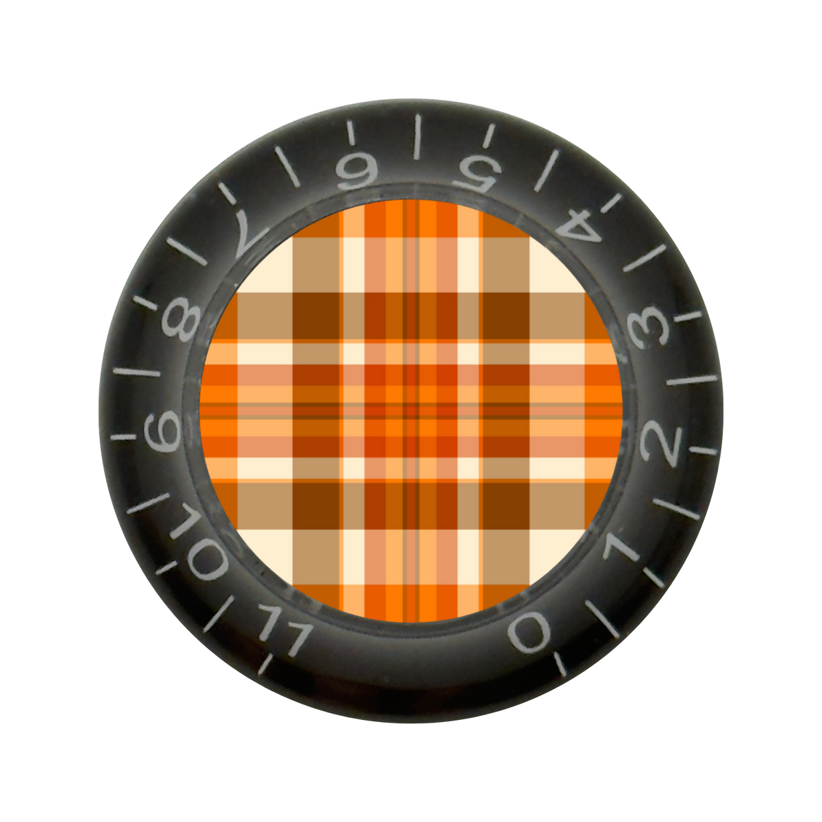 Custom Strums® Fall Plaid Bell-Style Knob Imperial (Single)