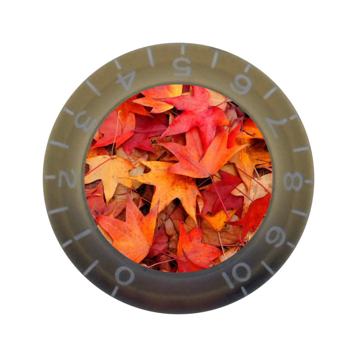 Custom Strums® Autumn Leaves Bell-Style Knob Metric (Single)