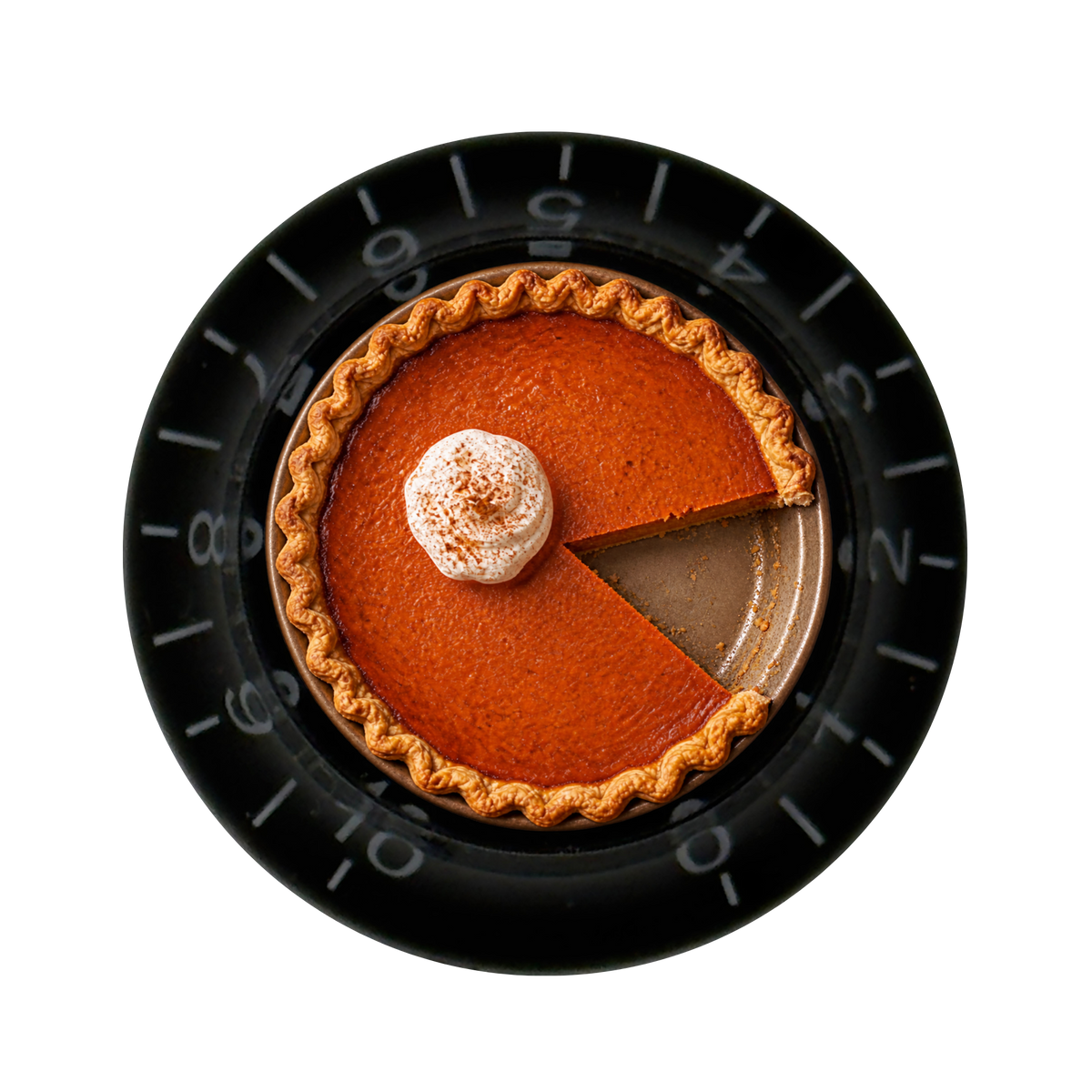 Custom Strums® Pumpkin Pie Top Hat-Style Knob (Single)