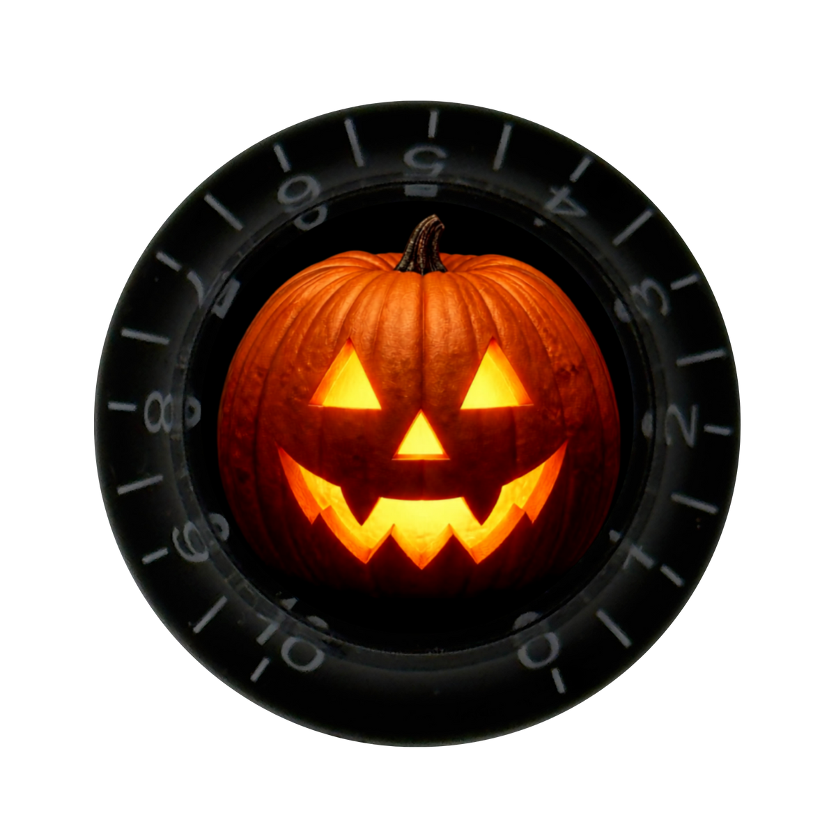 Custom Strums® Jack-o’-Lantern Top Hat-Style Knob (Single)