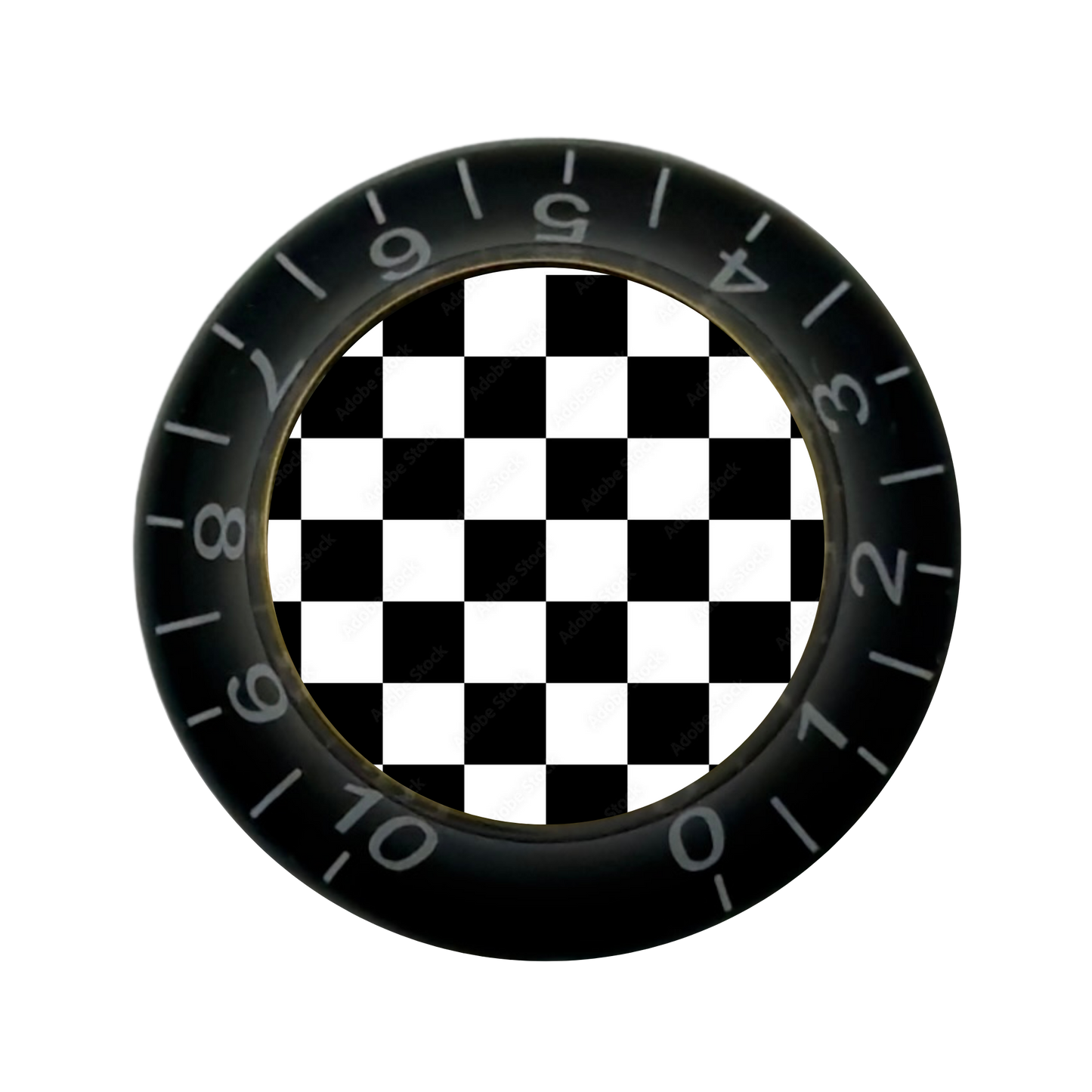 Custom Strums™ Checkerboard Bell-Style Knob (Single)
