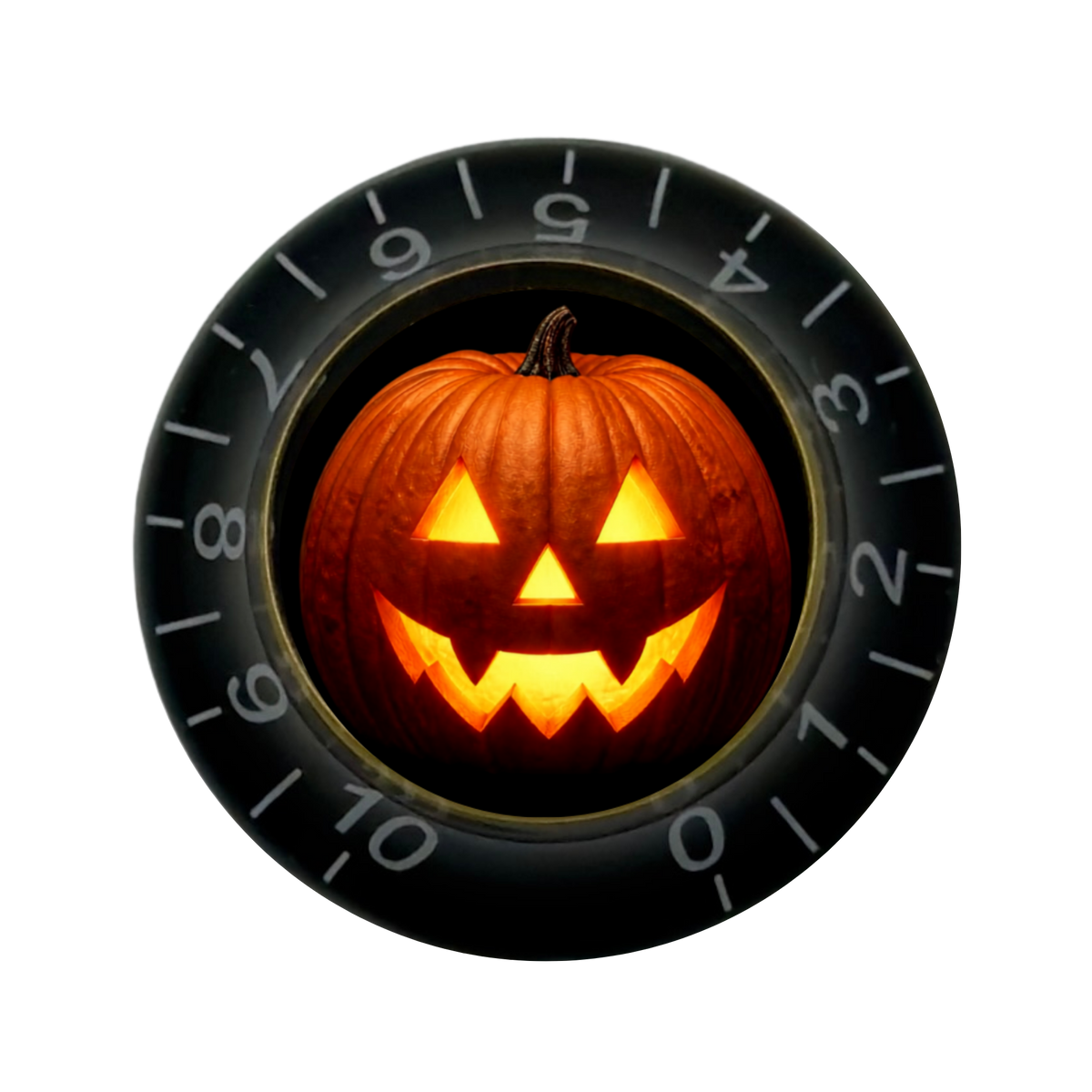 Custom Strums® Jack-o’-Lantern Bell-Style Knob Metric (Single)