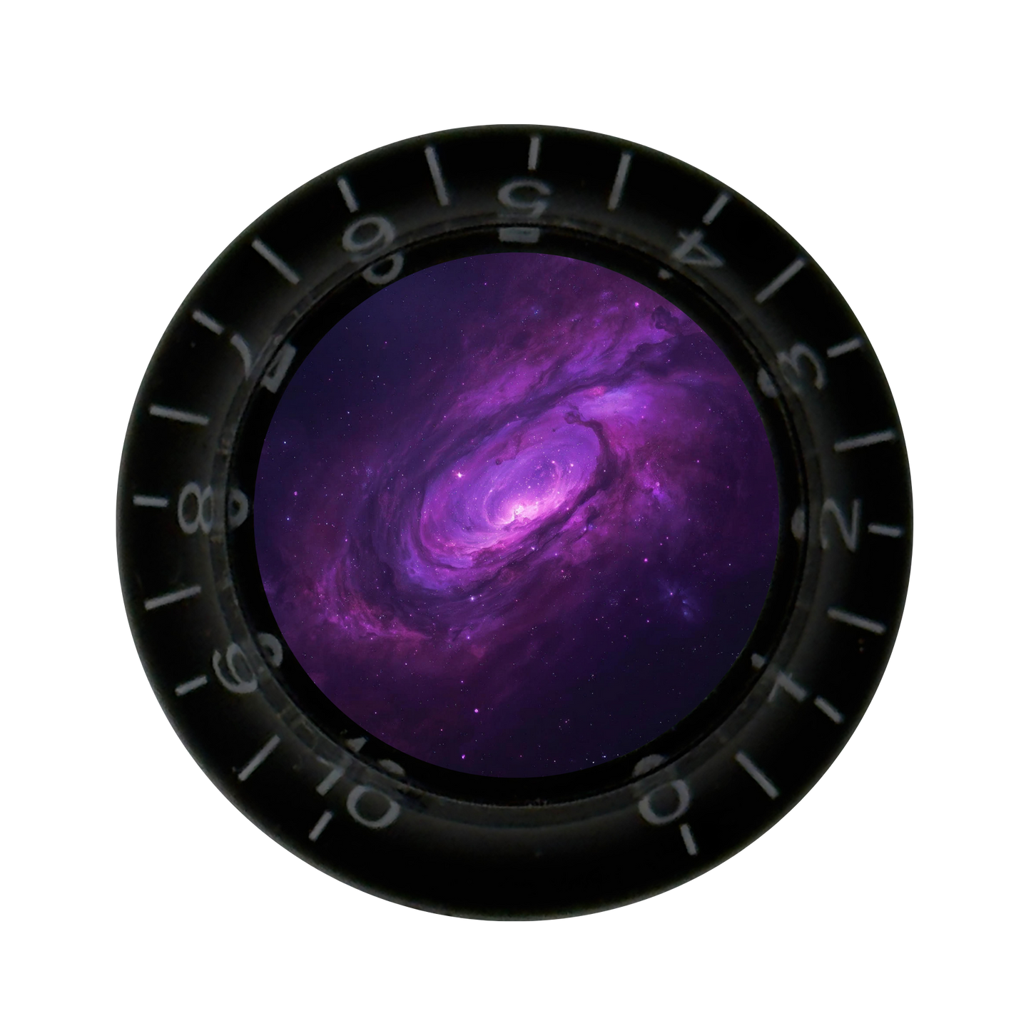 Custom Strums™ Purple Galaxy Top Hat-Style Knob (Single)