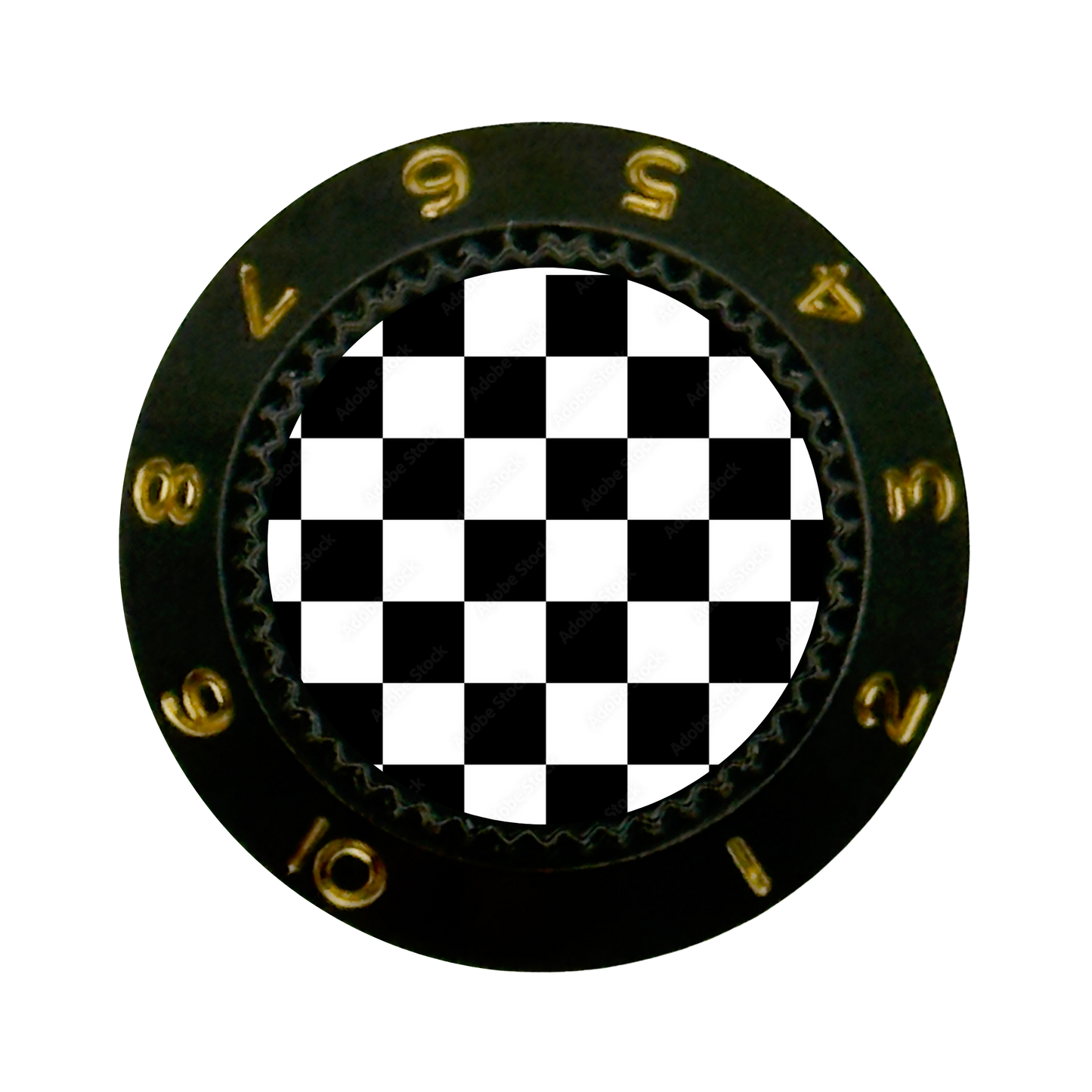 Custom Strums™ Checkerboard Strat-Style Knob (Single)