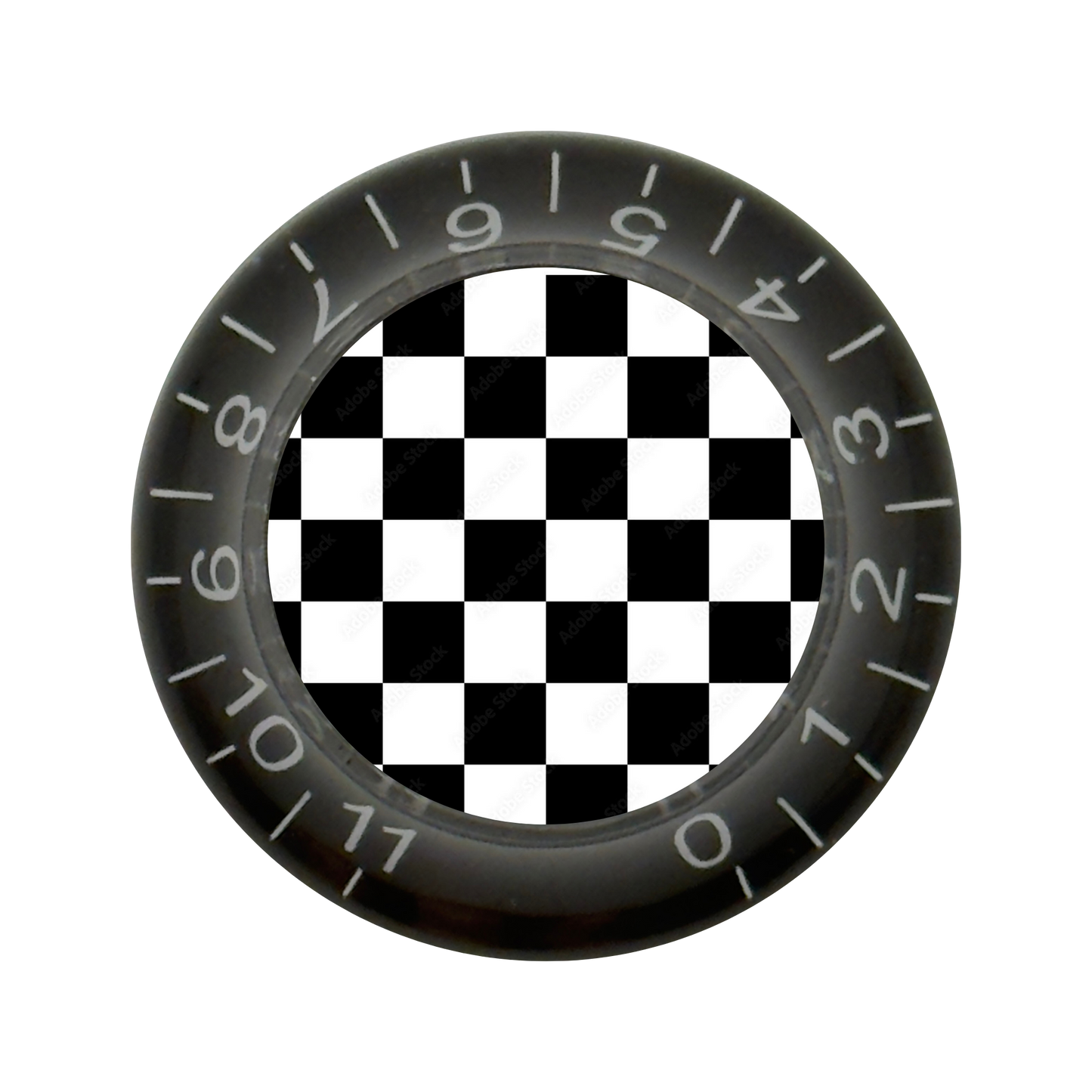 Custom Strums™ Checkerboard Bell-Style Knob (Single)