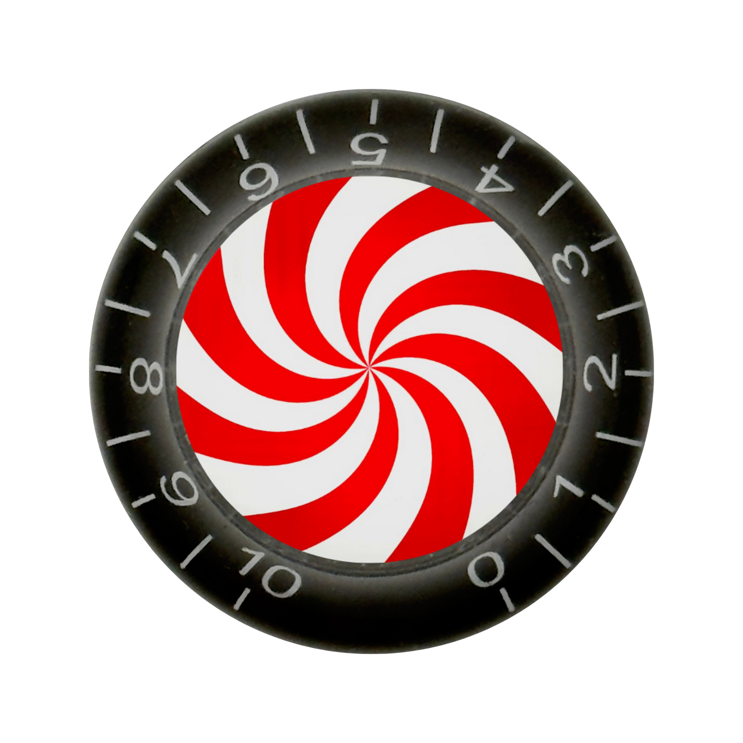 Custom Strums™ Peppermint Swirl Bell-Style Knob (Single)