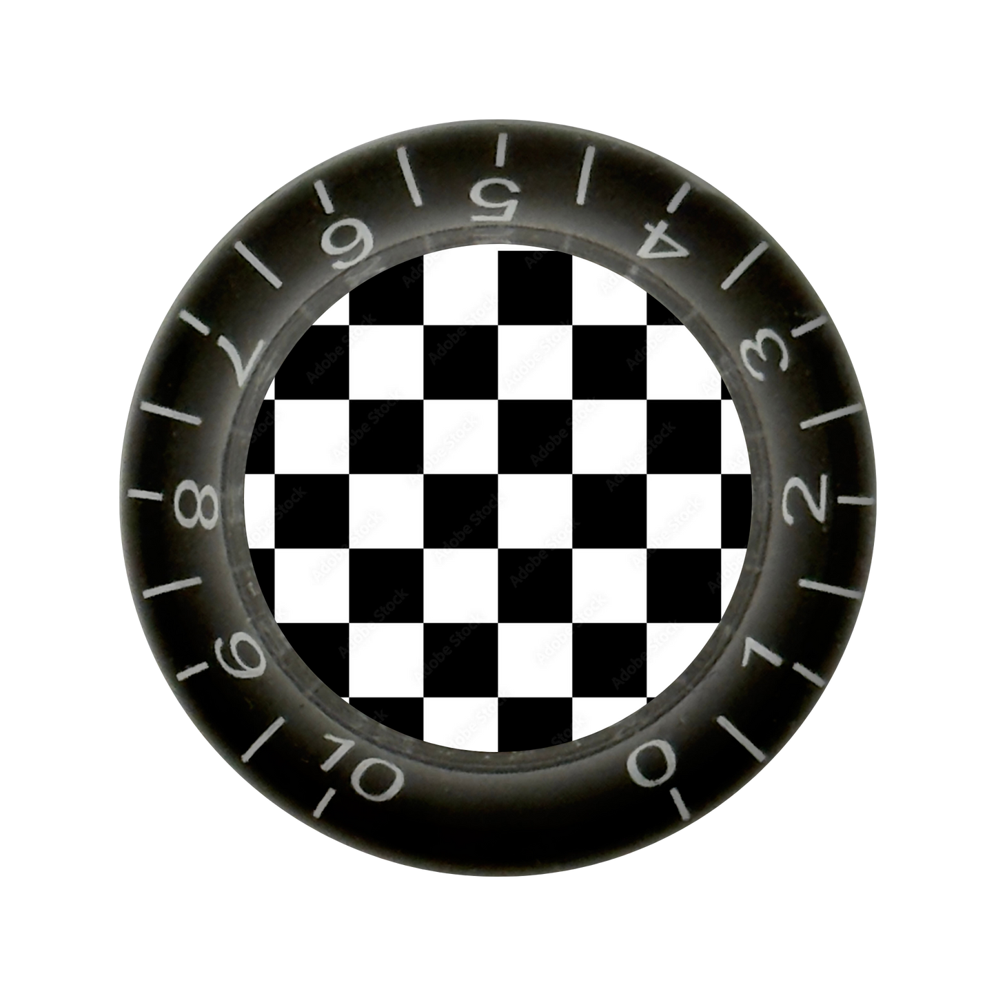 Custom Strums™ Checkerboard Bell-Style Knob (Single)