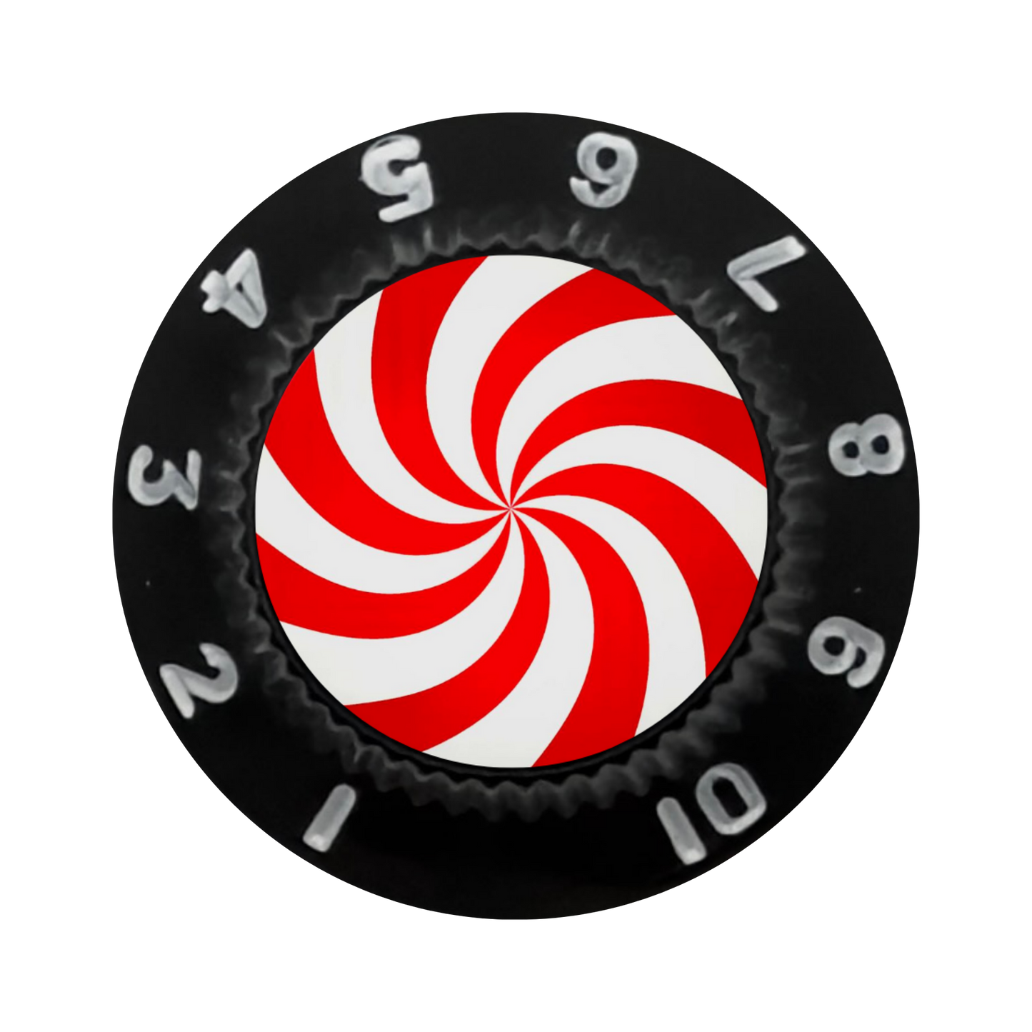Custom Strums™ Peppermint Swirl Strat-Style Knob (Single)