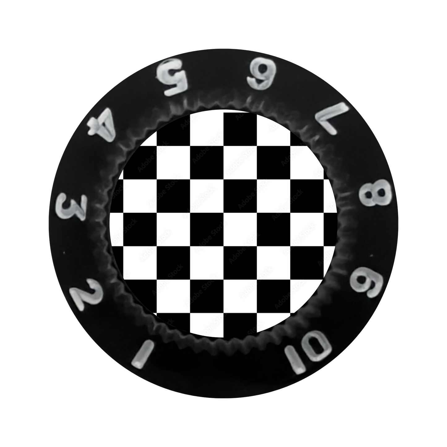 Custom Strums™ Checkerboard Strat-Style Knob (Single)