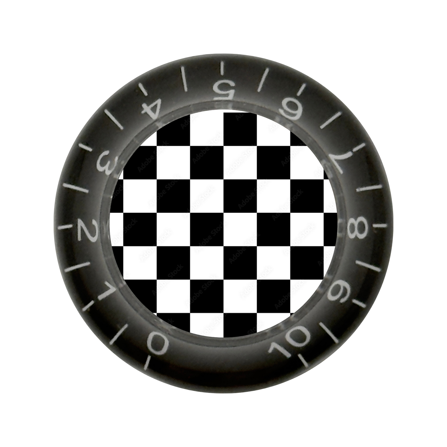 Custom Strums™ Checkerboard Bell-Style Knob (Single)