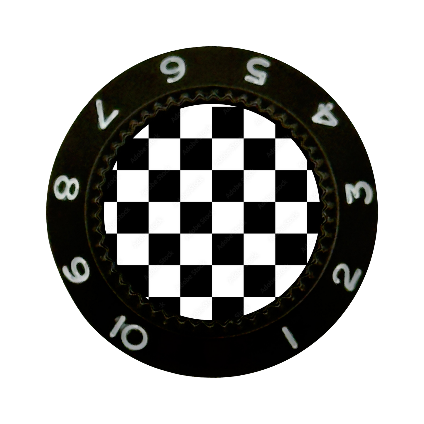 Custom Strums™ Checkerboard Strat-Style Knob (Single)