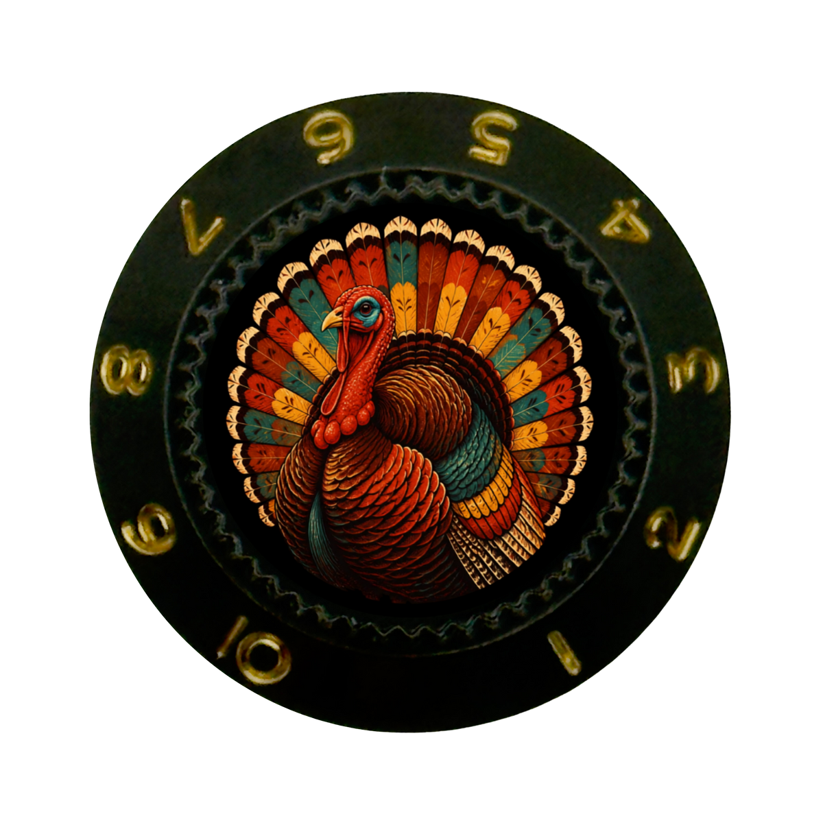 Custom Strums® Thanksgiving Turkey Strat-Style Knob (Single)