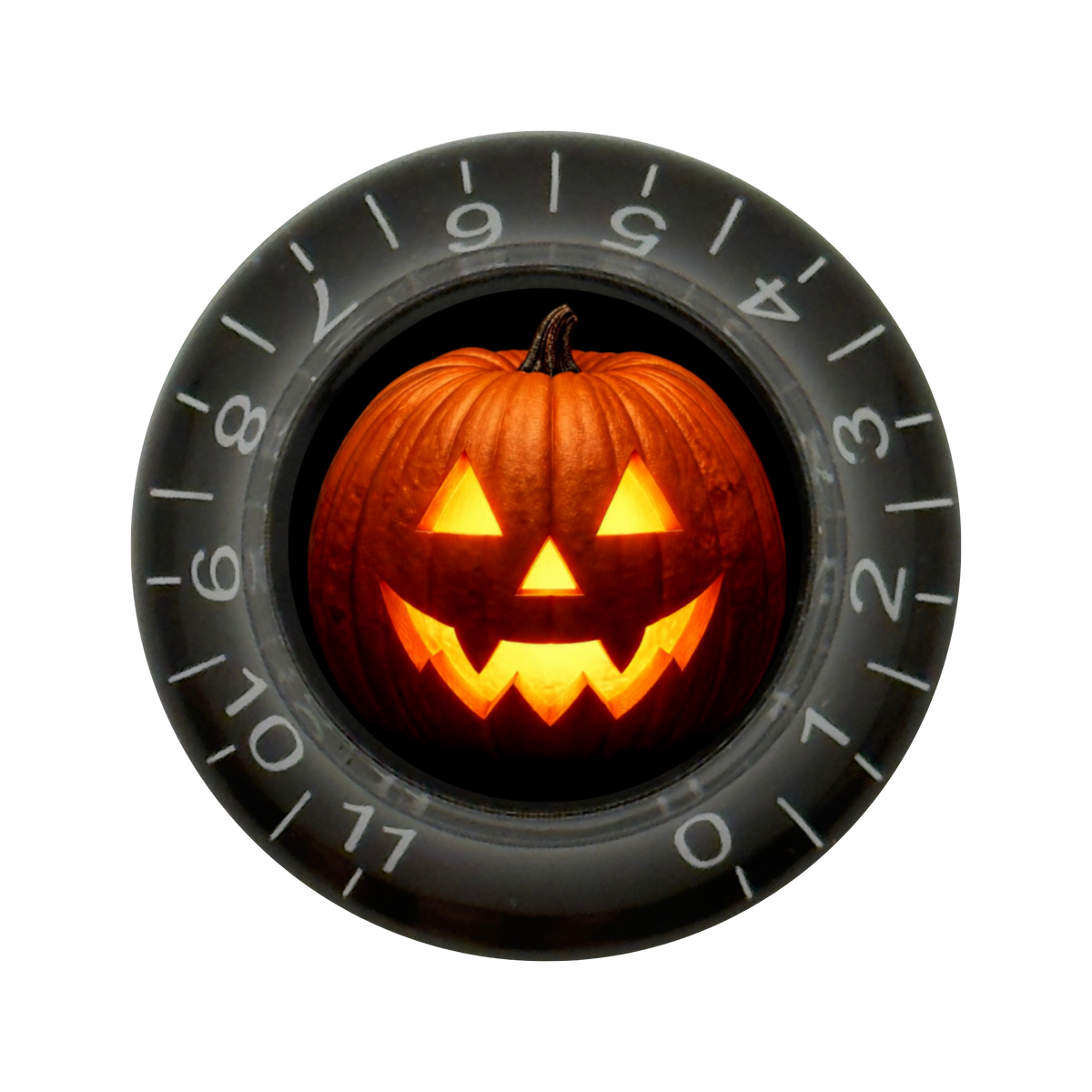 Custom Strums® Jack-o’-Lantern Bell-Style Knob Metric (Single)