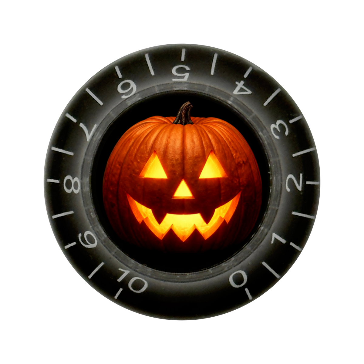 Custom Strums® Jack-o’-Lantern Bell-Style Knob Metric (Single)