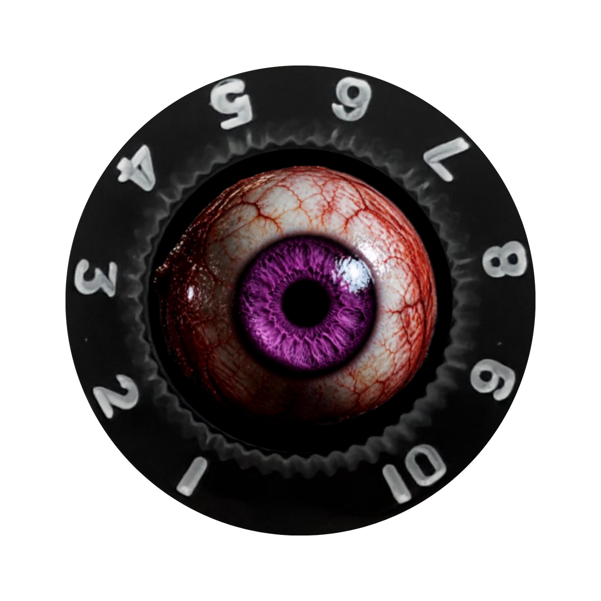 Custom Strums® Scary Purple Eyeball Strat-Style Knob (Single)