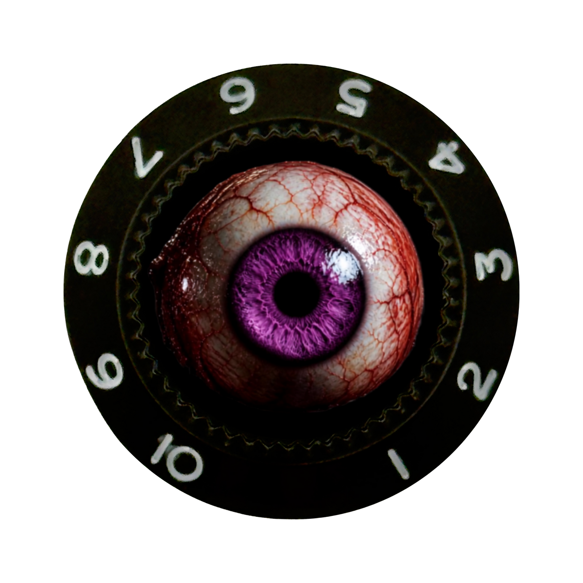 Custom Strums® Scary Purple Eyeball Strat-Style Knob (Single)