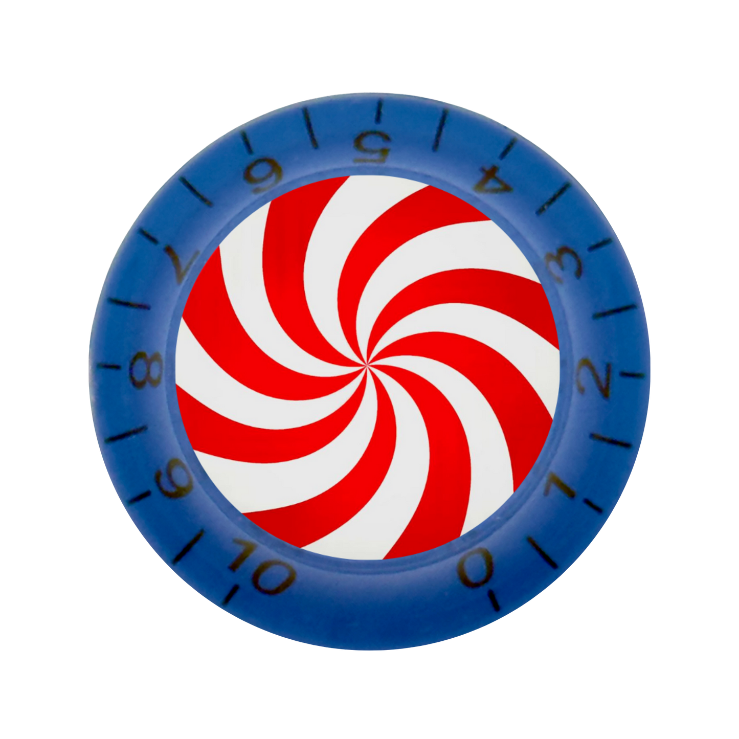 Custom Strums™ Peppermint Swirl Bell-Style Knob (Single)
