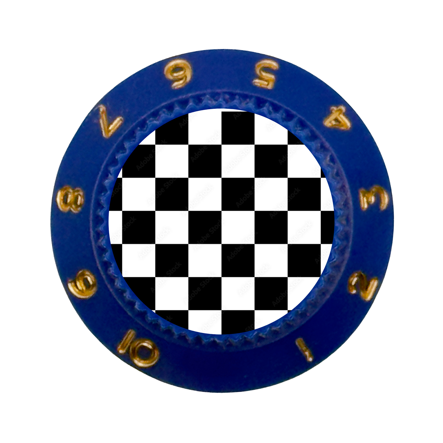 Custom Strums™ Checkerboard Strat-Style Knob (Single)