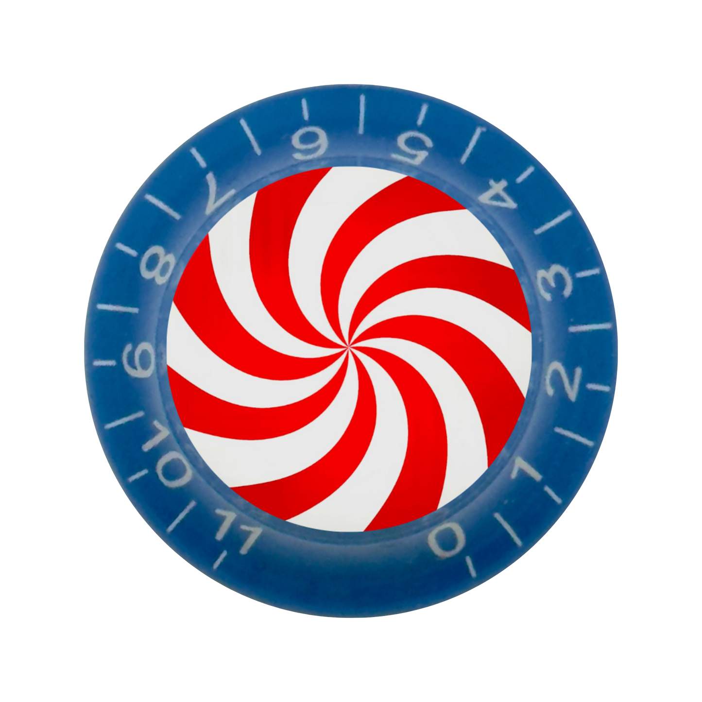 Custom Strums™ Peppermint Swirl Bell-Style Knob (Single)