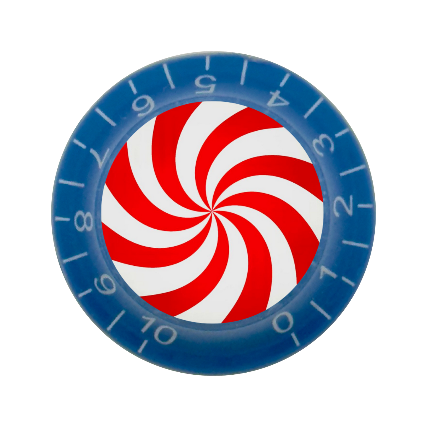 Custom Strums™ Peppermint Swirl Bell-Style Knob (Single)