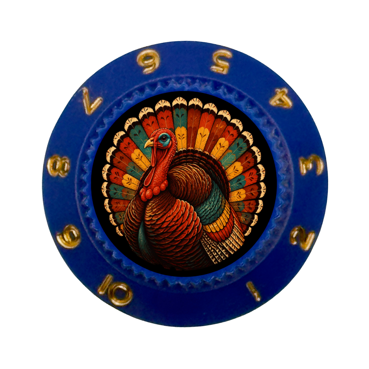 Custom Strums® Thanksgiving Turkey Strat-Style Knob (Single)