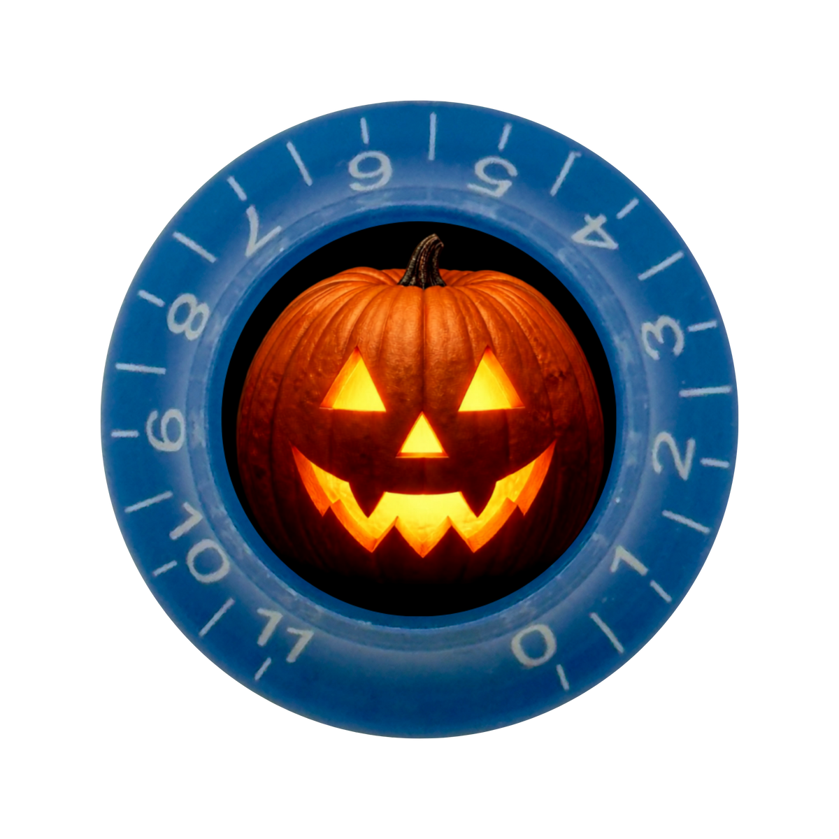 Custom Strums® Jack-o’-Lantern Bell-Style Knob Metric (Single)