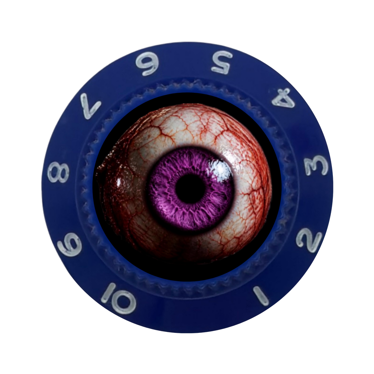 Custom Strums® Scary Purple Eyeball Strat-Style Knob (Single)