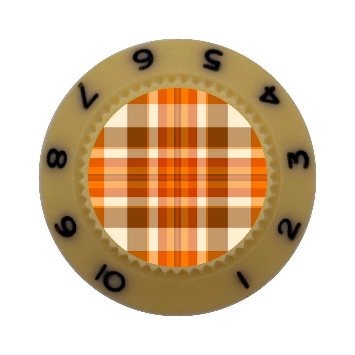 Custom Strums® Fall Plaid Strat-Style Knob (Single)