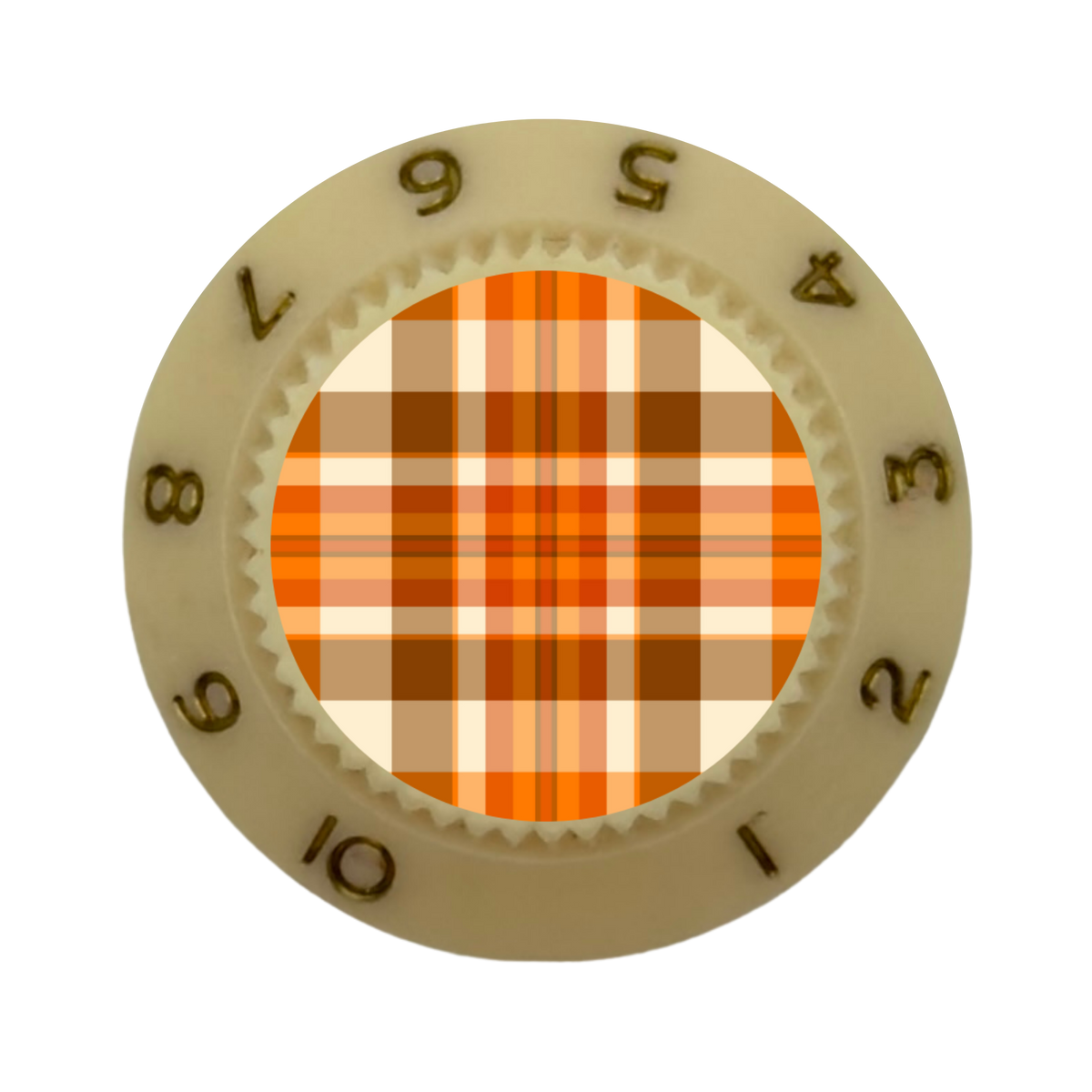Custom Strums® Fall Plaid Strat-Style Knob (Single)