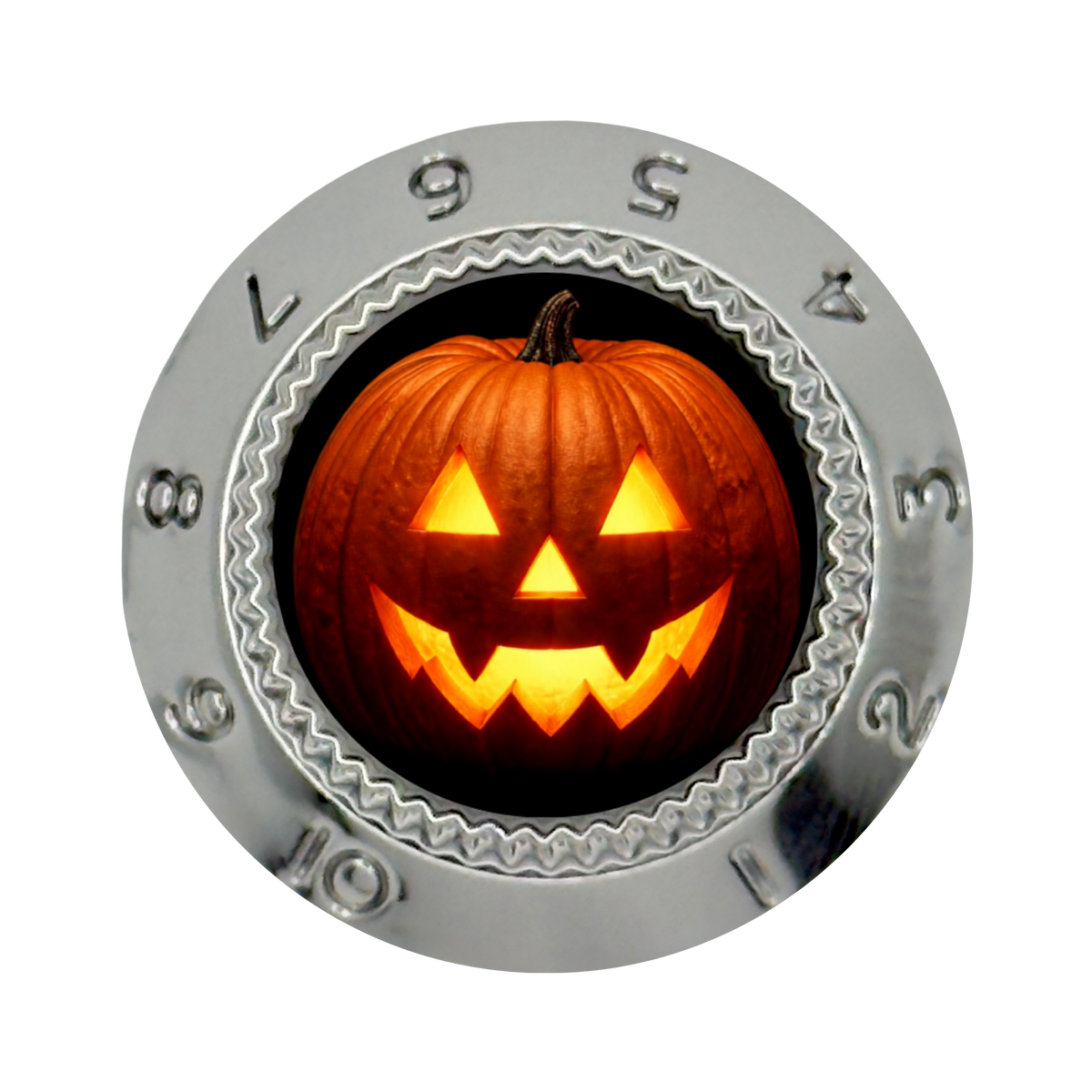 Custom Strums® Jack-o’-Lantern Strat-Style Knob (Single)