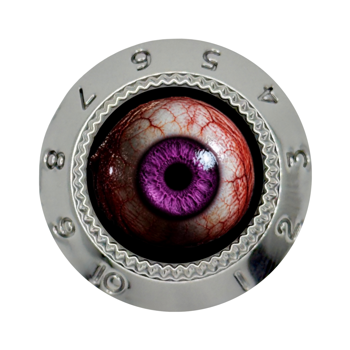 Custom Strums® Scary Purple Eyeball Strat-Style Knob (Single)