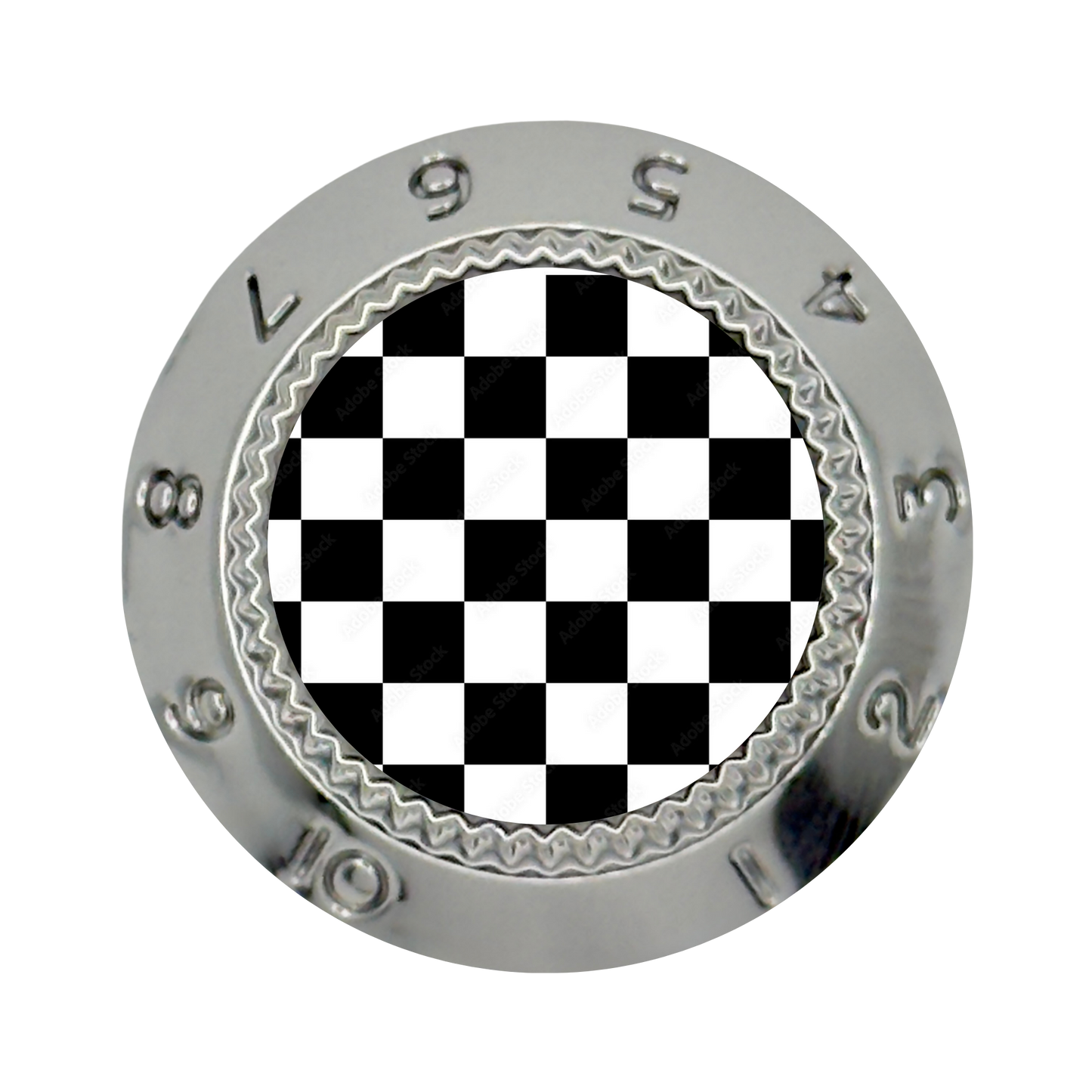 Custom Strums™ Checkerboard Strat-Style Knob (Single)