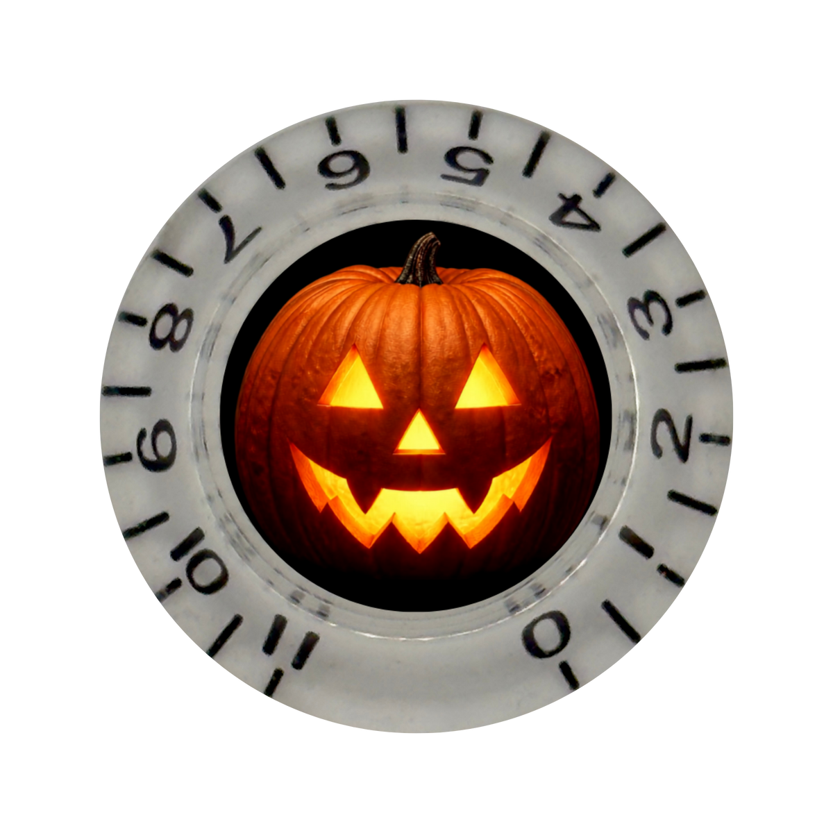 Custom Strums® Jack-o’-Lantern Bell-Style Knob Metric (Single)