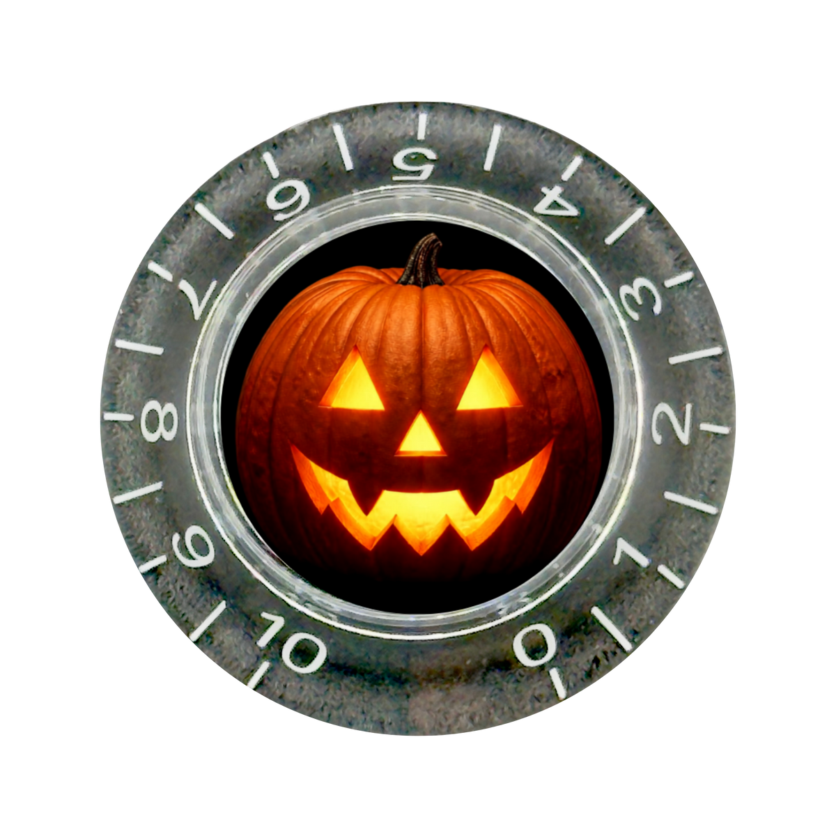 Custom Strums® Jack-o’-Lantern Bell-Style Knob Metric (Single)