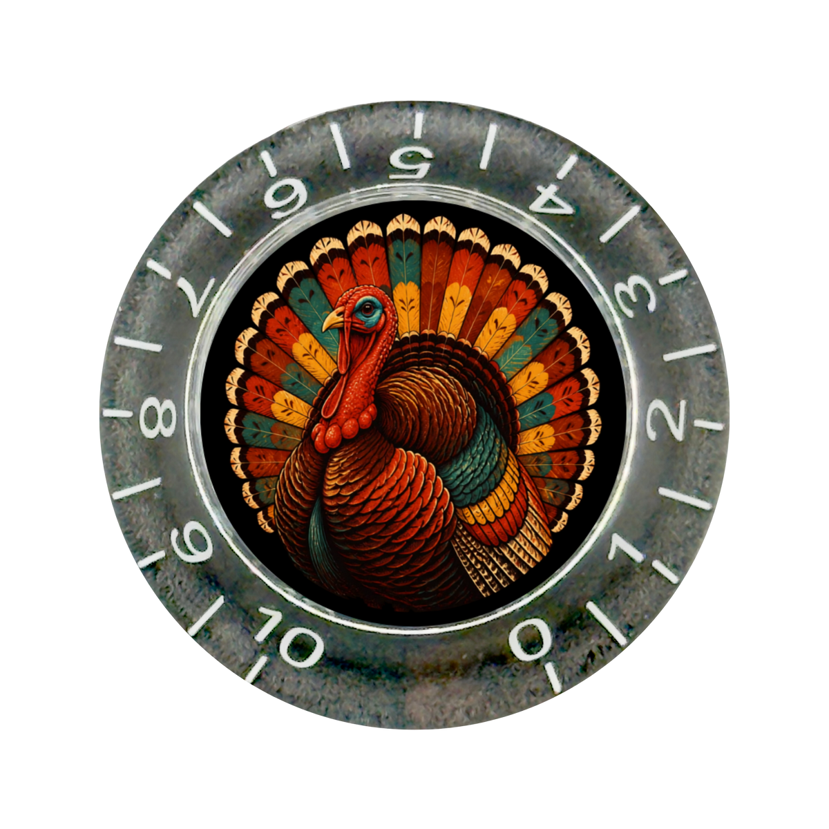 Custom Strums® Thanksgiving Turkey Bell-Style Knob Imperial (Single)