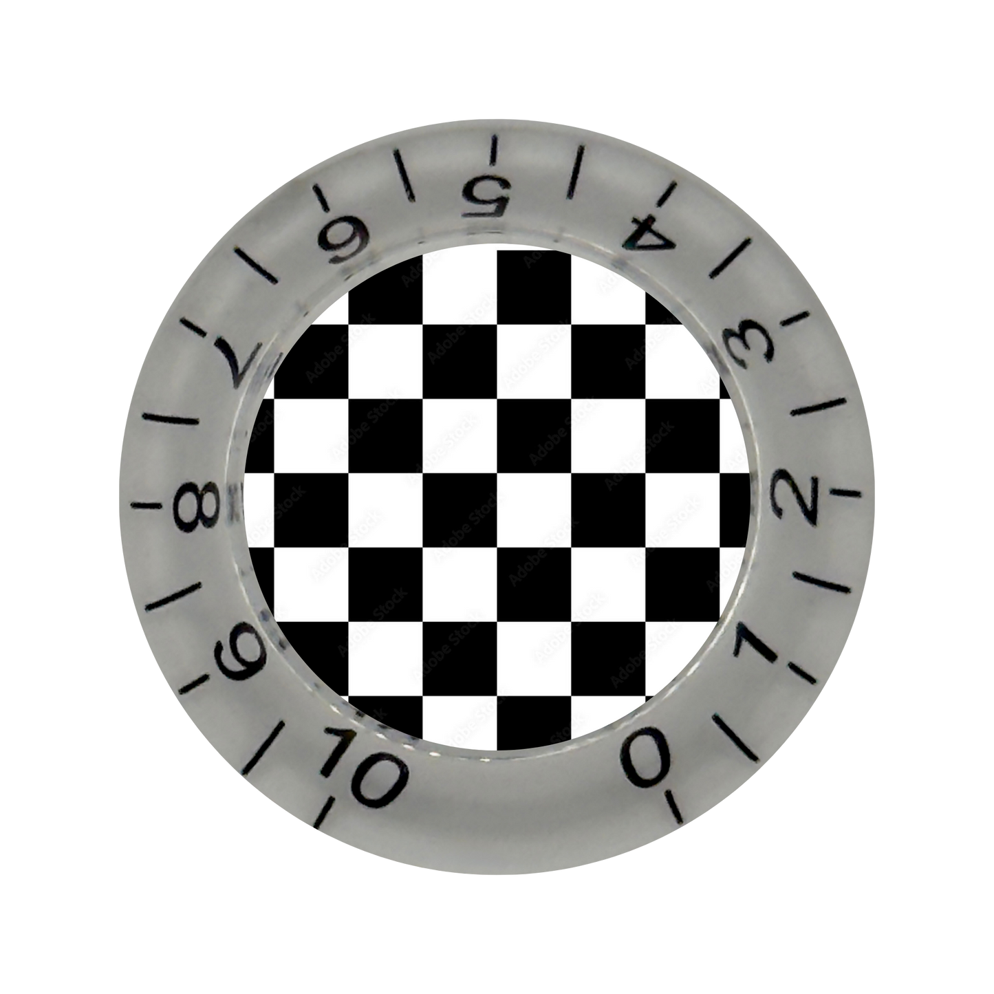 Custom Strums™ Checkerboard Bell-Style Knob (Single)