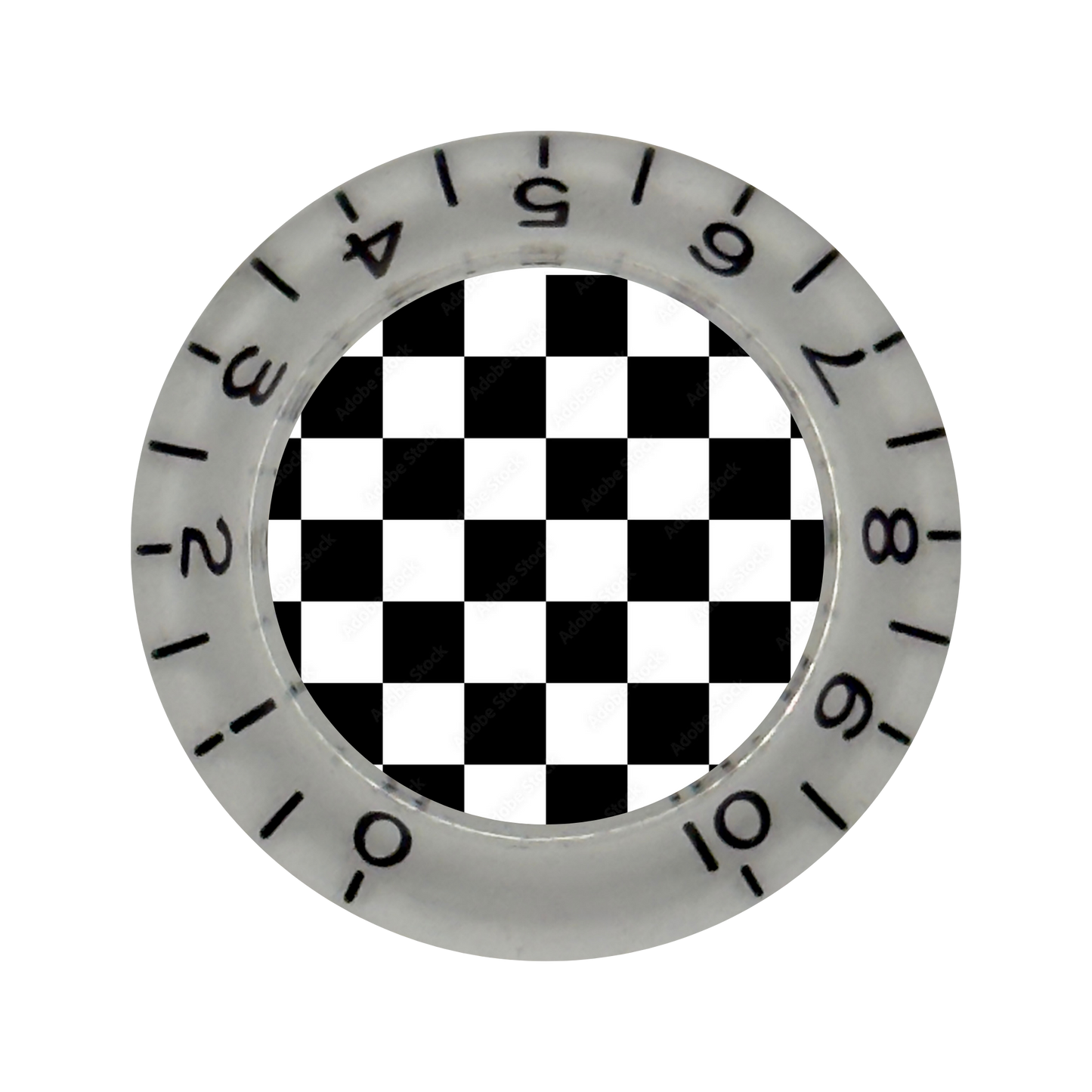 Custom Strums™ Checkerboard Bell-Style Knob (Single)