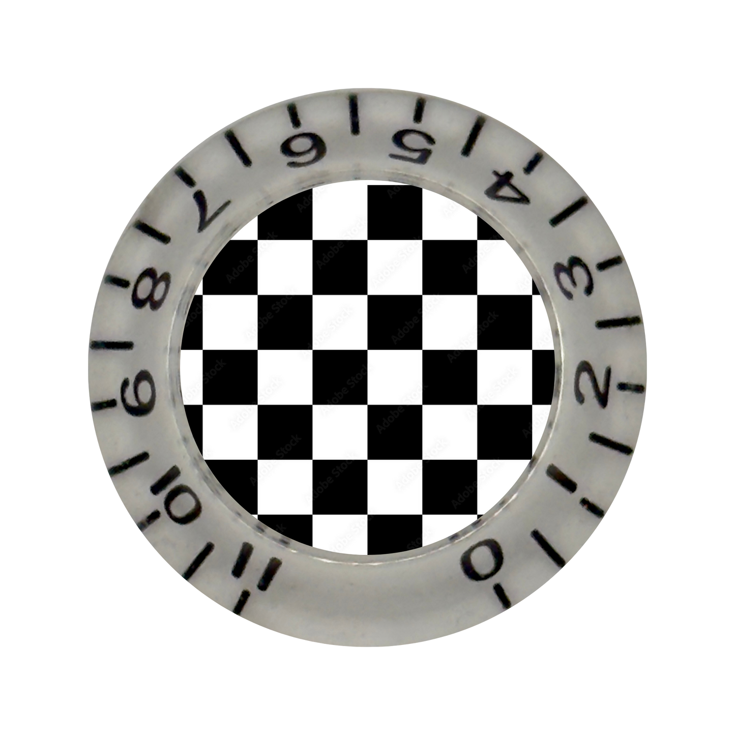 Custom Strums™ Checkerboard Bell-Style Knob (Single)