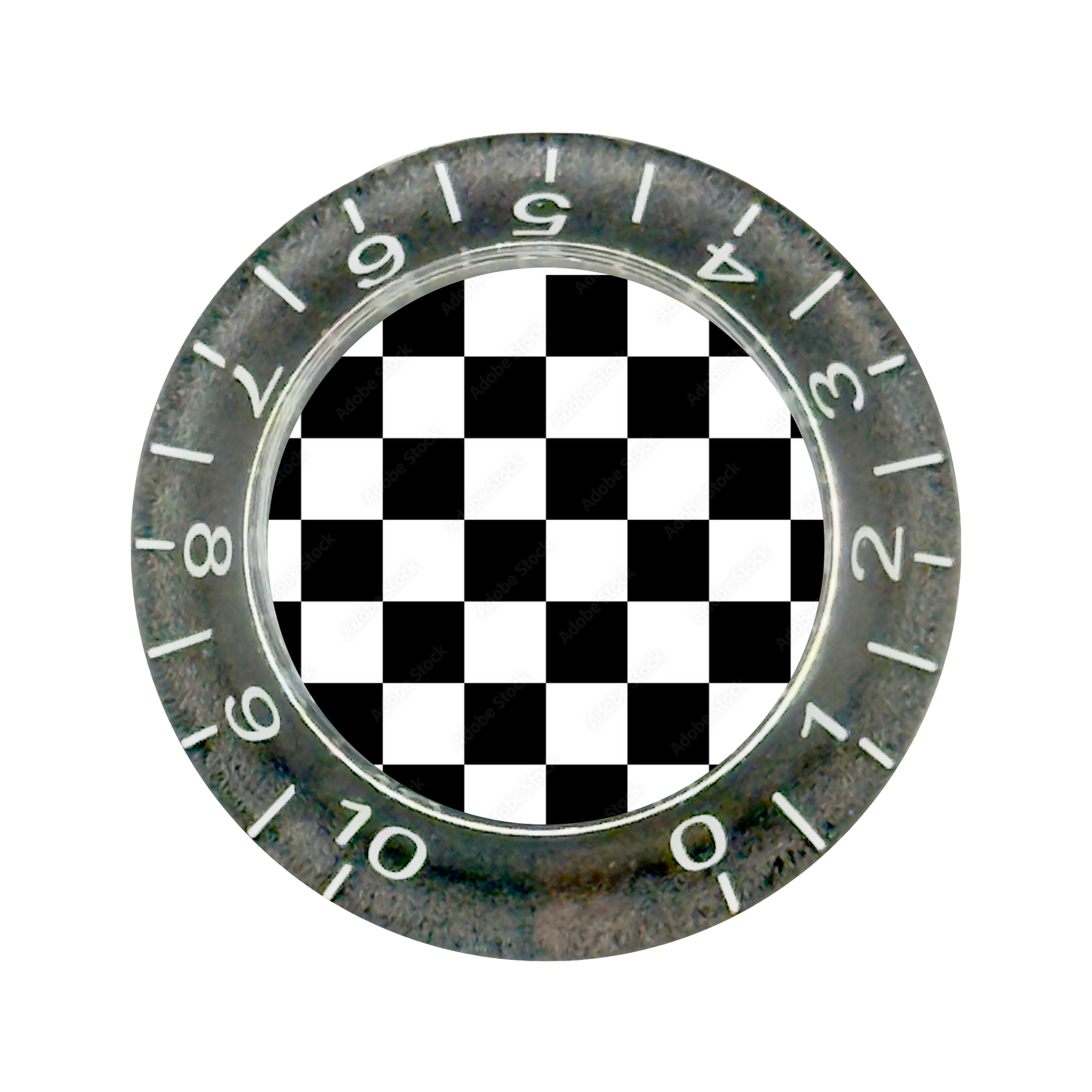 Custom Strums™ Checkerboard Bell-Style Knob (Single)