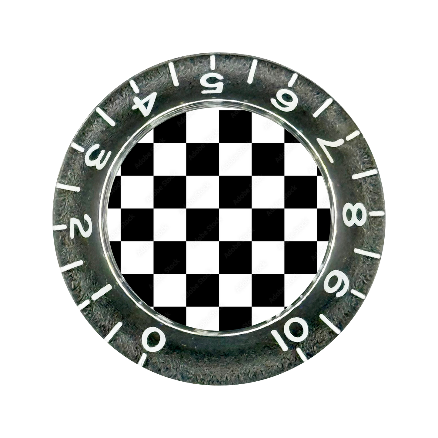 Custom Strums™ Checkerboard Bell-Style Knob (Single)